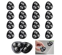 JOZMMZEOOA 16 Pièces Mini Roulettes Meubles,Roulettes Pivotantes 360 Degrés Roulettes Autocollantes Billes Meubles Silencieuses,pour Meubles Canapé D'Armoire (Billes D'acier Noires)