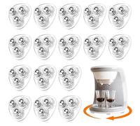 JOZMMZEOOA 16 Pièces Mini Roulettes Meubles,Roulettes Pivotantes 360 Degrés Roulettes Autocollantes Billes Meubles Silencieuses,pour Meubles Canapé D'Armoire (Transparent)