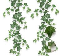 JOZMMZEOOA 180CM Lierre Artificiel 2 Pièces Plantes Artificielles Tombante Interieur Liane Artificielle Guirlande Lierre Artificielles,pour Decoration Chambre Maison Bureau (Bert)