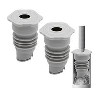 JOZMMZEOOA 2 Pièces Bouchon Anti Odeur Machine àLaver 45-50MM Joint de Tuyau Machine àLaver Gris Joint D'Étanchéité Tuyau Bouchon D'Étanchéité de Tuya D'Évacuation Silicone Clapet Anti Odeur