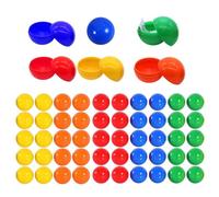 JOZMMZEOOA 50 Pièces Boules de Loterie 5 Couleurs Boule de Loterie Balles 3CM Boules de Tombola Boules Bingo Colorées Boules Remplir,pour Les Cadeaux de Fête Mini Jouets de Tombola