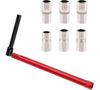 JOZMMZEOOA 6 Pièces Multifunctional Faucet Wrench,Cle pour Robinet Evier 8-13MM Jeu D'Outils de Clé pour Robinet,Adapté à L'Installation et à L'Entretien des Robinets de Plomberie(Rouge)