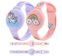 JOZMMZEOOA Bracelet étanche pour Enfant Compatible,2 Pièces Anti-Perte Localisateur Tracker Housse Étui Anti-Rayures Portable pour Apple AirTag Housse Porte Clé,pour Apple Airtags Étui Protection
