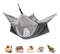 JOZMMZEOOA Hamac Cochon d'Inde Cousu Main 34CM x 34CM Cage Furet Réglable Librement pour Repos Jeu Sieste Cabane Lapin Conception Antidérapante pour Lapin Hamster Cochon d'Inde