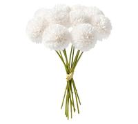 JOZMMZEOOA Hortensia Artificielle,12 Pièces Artificielles Hortensia Fleurs Artificielles Déco Fausse Fleur Decoration Plantes Faux Soie Bouquet de Simulation,pour Mariage Maison Hôtel Fête(Blanc)