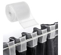 JOZMMZEOOA Rufflette Rideaux,Nylon Galon Fronceur 10 CM X 10 M Couture Rideaux Ruflette Multifonctionnel Rideau Fronceurs Usage Général Galon Fronceur,pour Couture Dans Fabrication Rideauxs Meubles