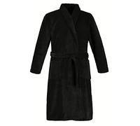 JP 1880 Bademantel Mikrofaser Peignoir, Noir, 4XL Homme