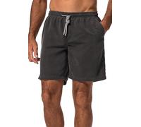 JP 1880 Badeshorts, Vintage, Bauchfit, 20cm Maillot de Bain, Noir, 4XL Hommes