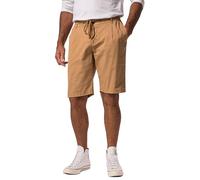 JP 1880 Bermuda pour Homme, Chino, à Enfiler, Coupe Ventrale, Pantalon Flexnamic, Camel, 5XL