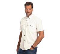 JP 1880 Chemise en Jersey, Manches mi-Longues, col Kent, Coupe Moderne, Blanc crème, 4XL Homme