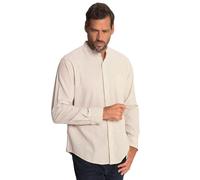 JP 1880 Chemise en Lin mélangé, Manches Longues, col Montant, Coupe Moderne, Blanc crème, XXXXXL Homme