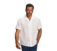 JP 1880 Chemise en Lin mélangée, Manches Longues, col Cuba, Coupe Moderne, Vanille, XXXXL Homme