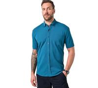 JP 1880 Chemise en Maille piquée Coupe Modern, avec Technologie FLEXNAMIC®, Manches Courtes et col à Pointes boutonnées Bleu pétrole 6XL 826595750-6XL