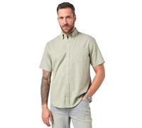 JP 1880 Chemise JP 1880 en Lin Mélangé, Manches Courtes et Col À Pointes Boutonnée, Coupe Modern Fit - Jusqu'au 8 XL Chemise Homme