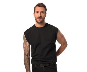 JP 1880 Débardeur pour Homme, avec épaules dénudées, Noir, 6XL