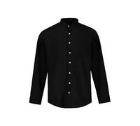 JP 1880 Chemise en Lin 1/1 col Montant MF T-Shirt, Noir, XXXL Homme