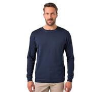 JP 1880 Herren Große Größen Übergrößen Menswear L-8xl Jp1880 Langarmshirt, Biobaumwolle, BIS 8 XL Chemise, Bleu Marine, L Hommes