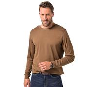 JP 1880 Herren Große Größen Übergrößen Menswear L-8xl Jp1880 Langarmshirt, Biobaumwolle, BIS 8 XL Chemise, Bois Marron, 4XL Homme