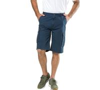 JP 1880 Homme Grandes Tailles Bermuda Cargo Pur Coton, Coupe Confortable Bleu Nuit 66 717028 79-66