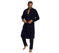 JP 1880 Homme Grandes Tailles Peignoir éponge col châle Tissu en Coton Bleu Marine 3XL 702388 76-3XL