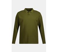 JP 1880 Homme Poloshirt, Basic, Langarm, Piqué, BIS 8 XL Polo 1/1, Noir, 6XL EU