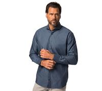JP 1880 Hommes Chemise de Ville à Manches Longues, Motif à Pois et col Italien - Coupe Comfort Fit, Jusqu'au 8XL Bleu Marine 4XL 823615130-4XL