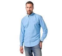 JP 1880 Hommes Chemise Oxford, Finition FLEXNAMIC®, Manches Longues et col à Pointes boutonnées, Coupe Modern Fit Bleu Ciel 3XL 844689726-3XL