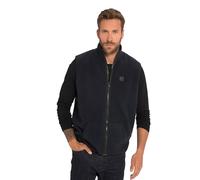 JP 1880 Hommes Grandes tailles Gilet en polaire, col montant et poche kangourou, coupe ventre confort - jusqu'au 8 XL bleu marine 6XL 820899130-6XL