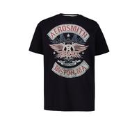 JP 1880 T- Shirt, Bandshirt, Aerosmith, Demi-Manches, Bleu Marine foncé, XXL Homme