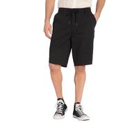 JP 1880 Hommes Grandes Tailles L-8XL Bermuda Aspect Lin. Taille élastique et Coupe décontractée Noir 6XL 815197100-6XL