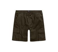 JP 1880 Hommes Grandes Tailles L-8XL Bermuda Esprit Vintage, Taille élastique, Cordon de Serrage et Poches Cargo Olive foncé 3XL 825111120-3XL