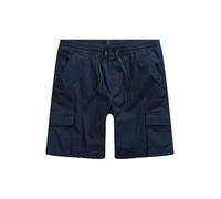 JP 1880 Hommes Grandes Tailles L-8XL Bermuda Esprit Vintage, Taille élastique, Cordon de Serrage et Poches Cargo Bleu Marine 6XL 825111130-6XL
