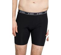 JP 1880 Hommes Grandes Tailles L-8XL Boxer Long mélangé Coton Noir 12 711242 10-12