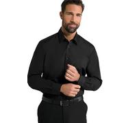 JP 1880 Hommes Grandes Tailles L-8XL Chemise Coupe Droite, Manches Longues Noir 4XL 713989 10-4XL