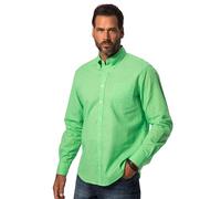 JP 1880 Hommes Grandes Tailles L-8XL Chemise en Lin mélangé, Manches Longues et col à Pointes boutonnées - Coupe Modern Fit Kiwi 4XL 782629436-4XL