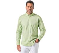 JP 1880 Hommes Grandes Tailles L-8XL Chemise Twotone, Manches Longues et col à Pointes boutonnées, Coupe Modern Fit Pistache 5XL 845054412-5XL