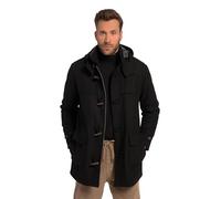 JP 1880 Hommes Grandes Tailles L-8XL Duffle-Coat déperlant avec Boutons ovales, Jusqu'au 8 XL Noir 4XL 795121100-4XL