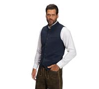 JP 1880 Hommes Grandes tailles L-8XL Gilet traditionnel, en molleton, col Mao et broderies - jusqu'au 7 XL bleu marine 3XL 806778130-3XL