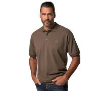 JP 1880 Hommes Grandes Tailles L-8XL Polo Basic Coupe Ventre Confort à Manches Courtes, en Maille piquée - du XXL au 10XL brunâtre 8XL 712617343-8XL
