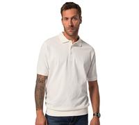 JP 1880 Hommes Grandes Tailles Polo Basic Coupe Ventre Confort à Manches Courtes, en Maille piquée - du XXL au 10XL Blanc cassé 8XL 712617200-8XL