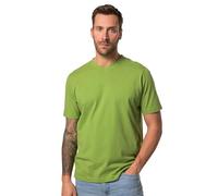 JP 1880 Hommes Grandes Tailles L-8XL Jusqu'au 8XL - T-Shirt Basic à col en V en Jersey Pur Coton, Vert Mousse 6XL 702415422-6XL