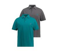 JP 1880 Lot de 2 Polos, pétrole, XXXXXXXL Homme