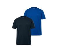 JP 1880 Hommes Grandes Tailles L-8XL Lot de 2 T-Shirts, col Rond, Collection Basic - Jusqu'au 8 XL Bleu Cobalt XL 702637760-XL