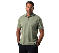JP 1880 Hommes Grandes Tailles L-8XL Polo à Manches Courtes, Fermeture zippée Eucalyptus Vert 6XL 840643430-6XL