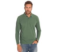 JP 1880 Hommes Grandes Tailles L-8XL Polo Basic à Manches Longues, en Maille piquée - Jusqu'au 8 XL Cactus 4XL 799230437-4XL