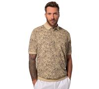 JP 1880 Hommes Grandes Tailles L-8XL Polo Coupe Ventre Confort. Maille piquée et imprimé Floral. du XXL au 8XL Marron Clair 8XL 828553310-8XL