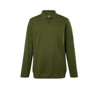JP 1880 Hommes Grandes Tailles L-8XL Polo en Maille piquée, Collection Basic. Manches Longues et Ventre Confort. Jusqu'au 8XL. olive 6XL 827115440-6XL