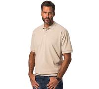 JP 1880 Hommes Grandes Tailles L-8XL Polo en piqué à Manches Courtes, Coupe Ventre Confort, Collection Basic chiné Naturel 7XL 712617201-7XL