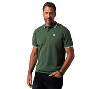 JP 1880 Hommes Grandes Tailles L-8XL Polo Ventre Confort à Manches Courtes, Maille piquée - Jusqu'au 8 XL Vert foncé 7XL 802789442-7XL