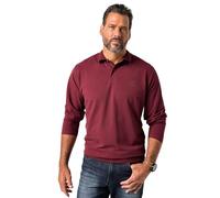 JP 1880 Hommes Grandes Tailles L-8XL Polo Ventre Confort, Coupe Basic, Manches Longues et Tissu piqué Aubergine 8XL 827115350-8XL